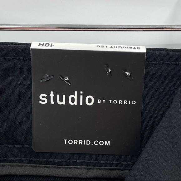 NWT TORRID STANDARD MILLENNIUM STRETCH BLACK STRAIGHT LEG DRESS PANTS SIZE 18 - Picture 12 of 16